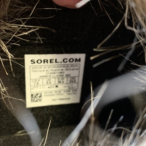 Sorel Black/ Olive Green Suede Winter Mid-Calf Boots. Size-7.5 Arctic Explorer - Picture 2 of 7